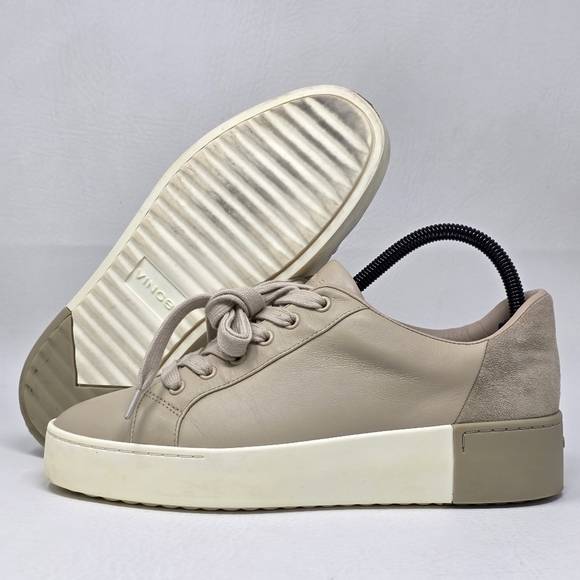 Vince Shoes - Vince Bensley Women's Platform Leather Lace-Up Sneaker Size 7.5 Pre-owned